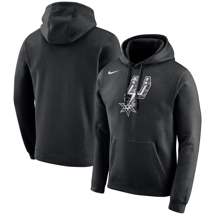 Cheap NBA San Antonio Spurs Nike City Edition Logo Essential Pullover Hoodie Black